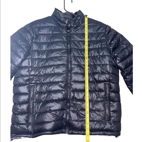 EUC Nautica‎ Full Fleece-Lined Puffer Coat Jacket In Black Men’s Size XL